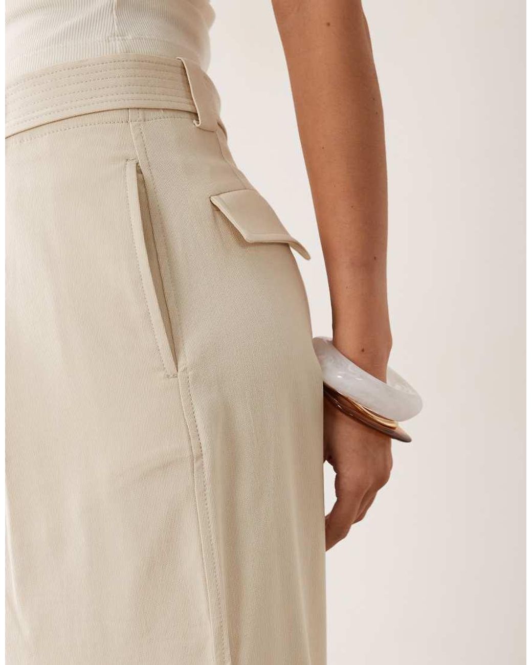 Mango Natural baggy Utility Trouser