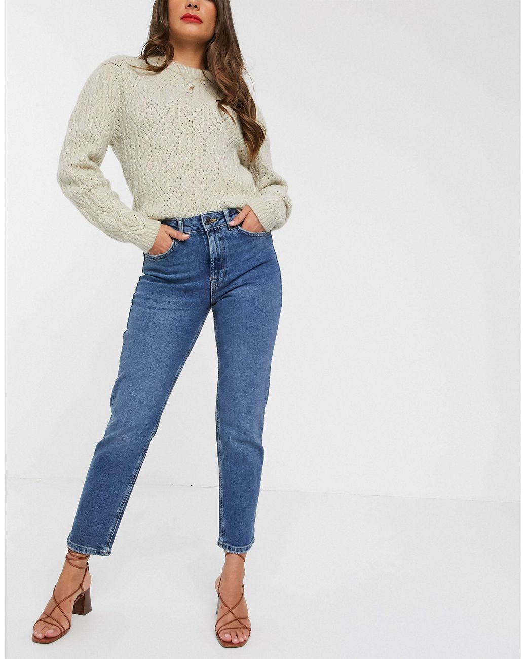 Moda Organic Cotton Straight Leg Jeans in Blue | Lyst Canada