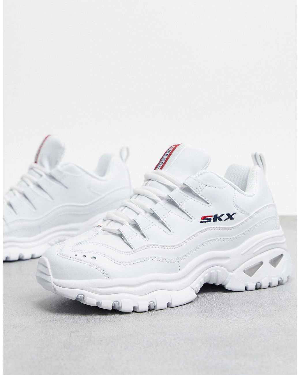 Skechers – energy skx – robuste sneaker in Weiß | Lyst AT