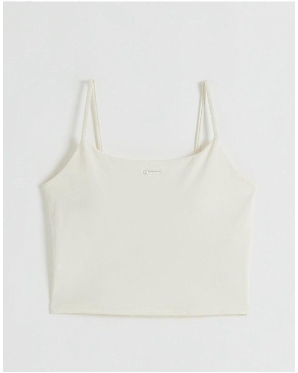 Aim'n White Cream Sculpting Strap Singlet