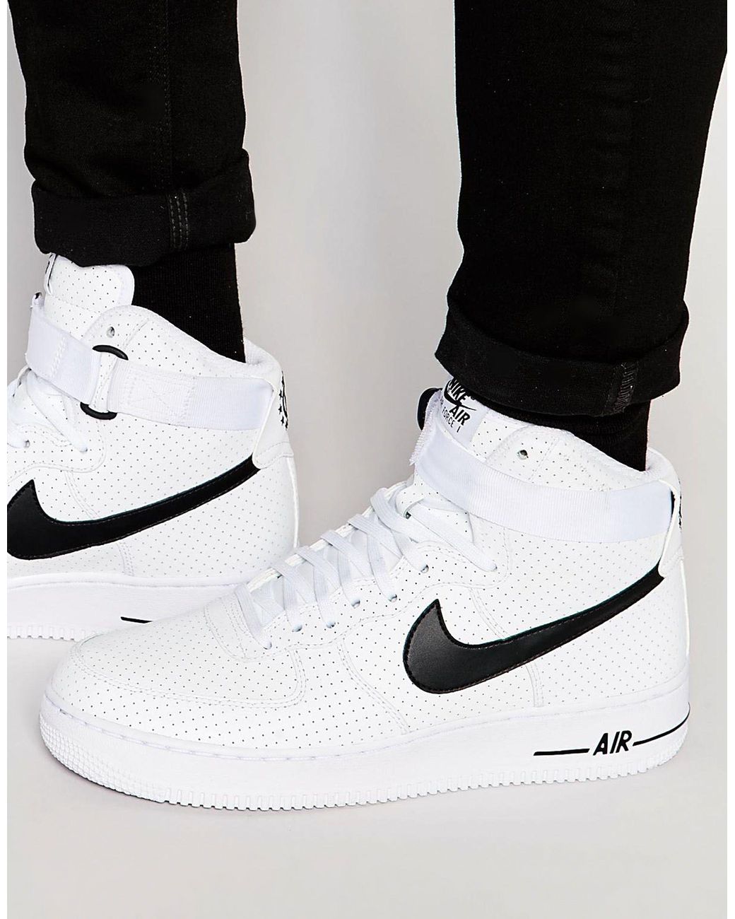 Air force 1 '07 315121-120 - scarpe da ginnastica alte bianche da Uomo di  Nike in Nero | Lyst