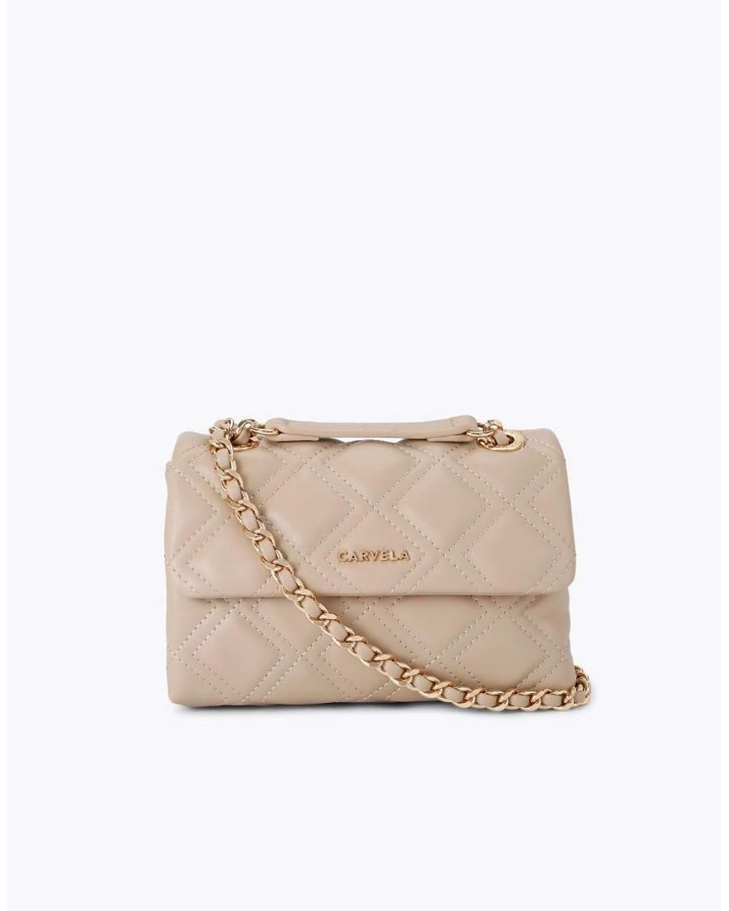 Carvela Kurt Geiger Natural Rosa Chain Shoulder Bag