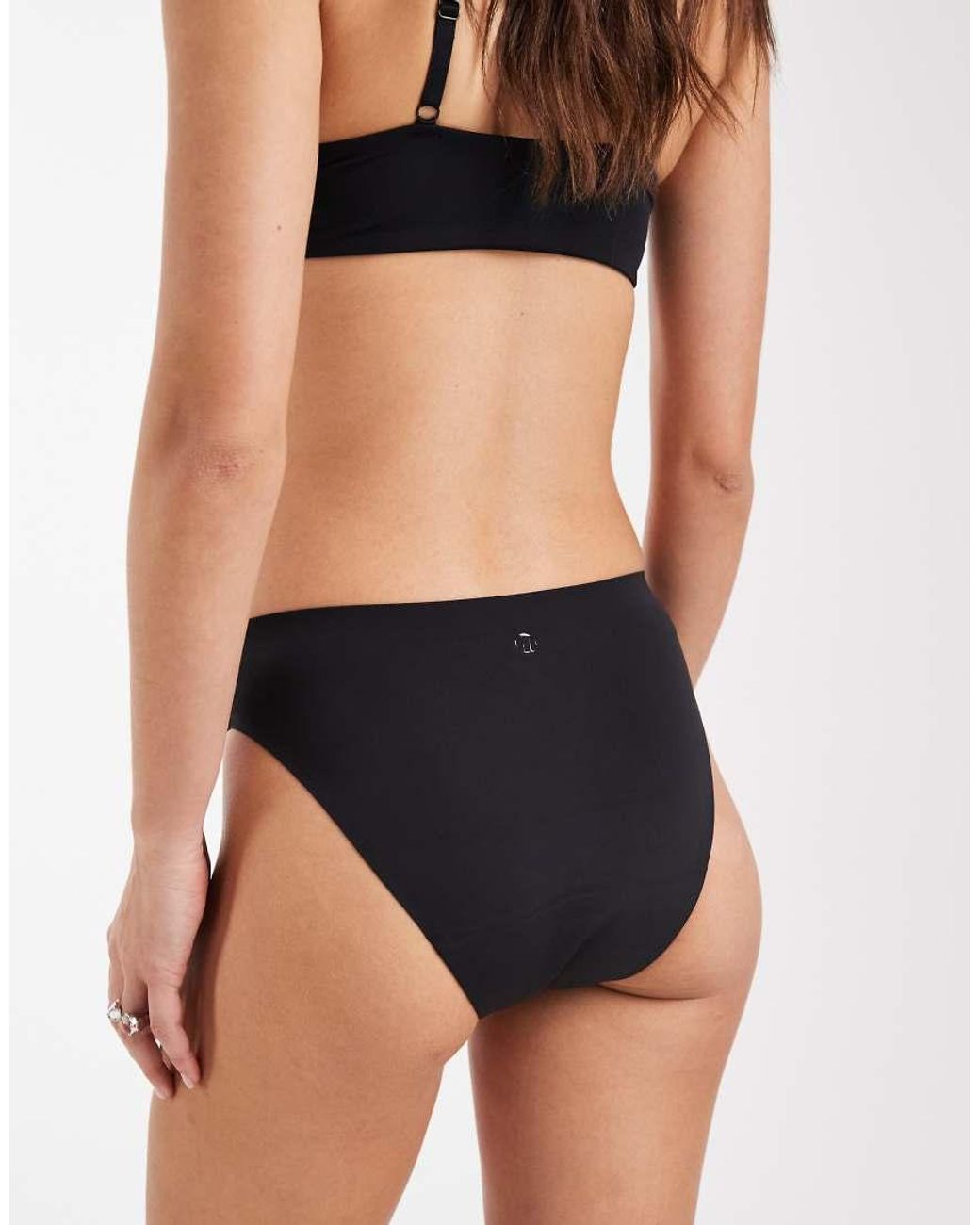 Modibodi Black Seamfree Moderate Absorbency Period Brief