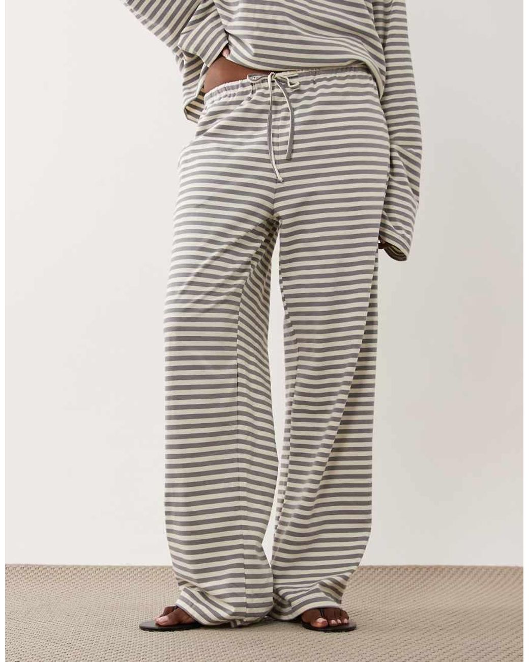 Lioness Gray Bloom Cotton Blend Straight Leg Trouser