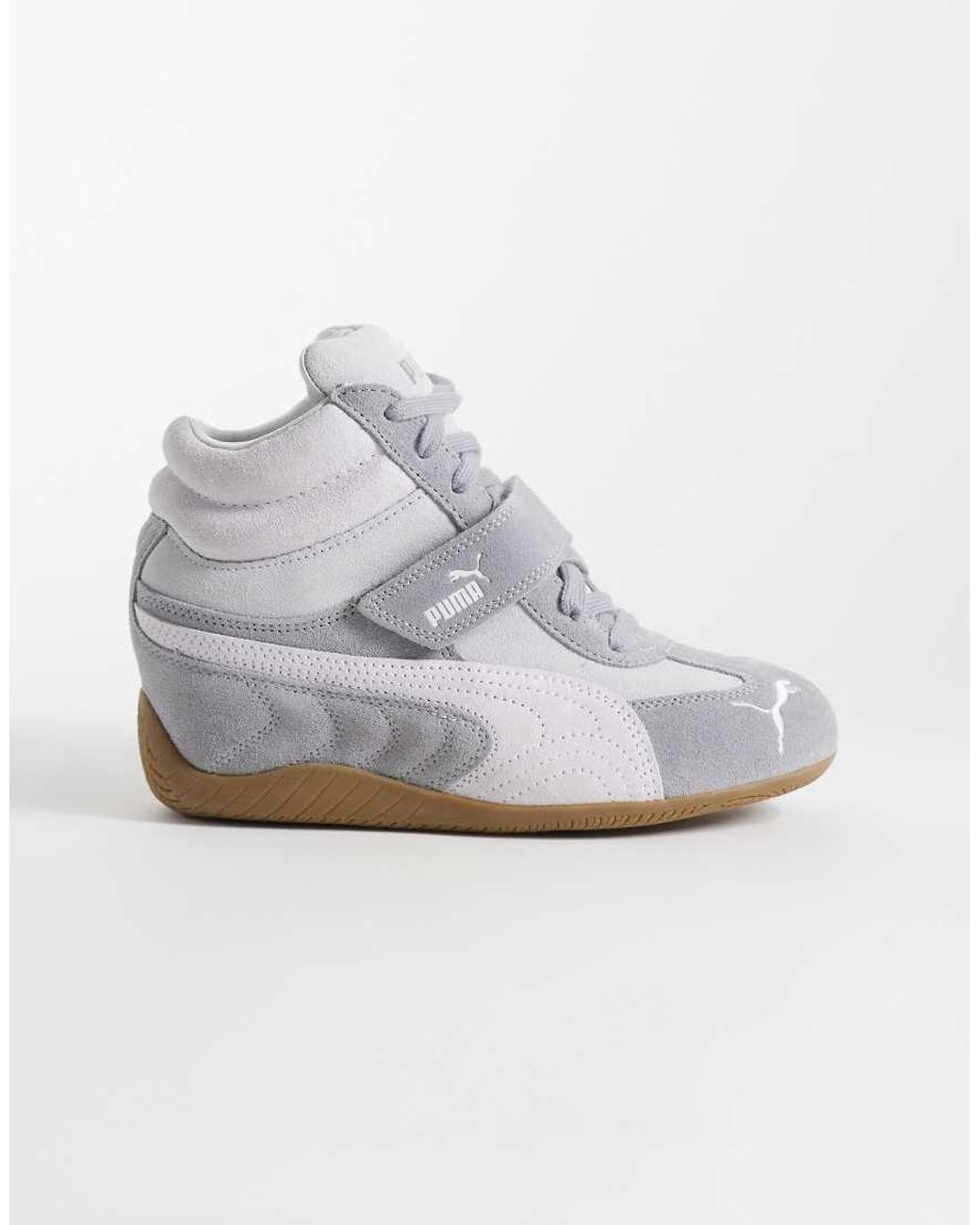 PUMA White Speedcat Wedge Trainers