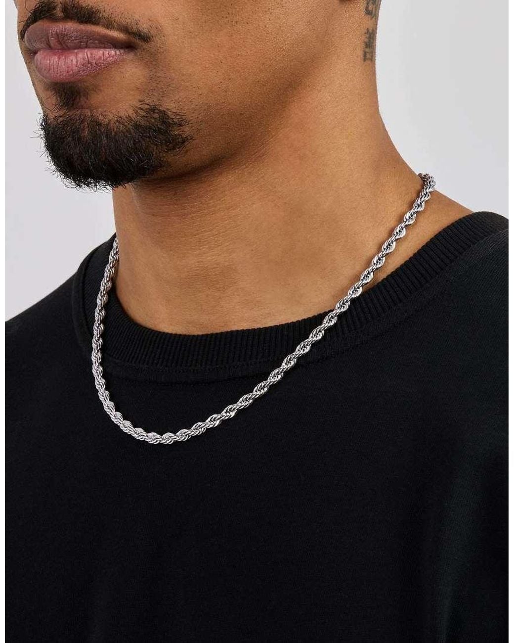 CERNUCCI White 5Mm Rope Chain for men