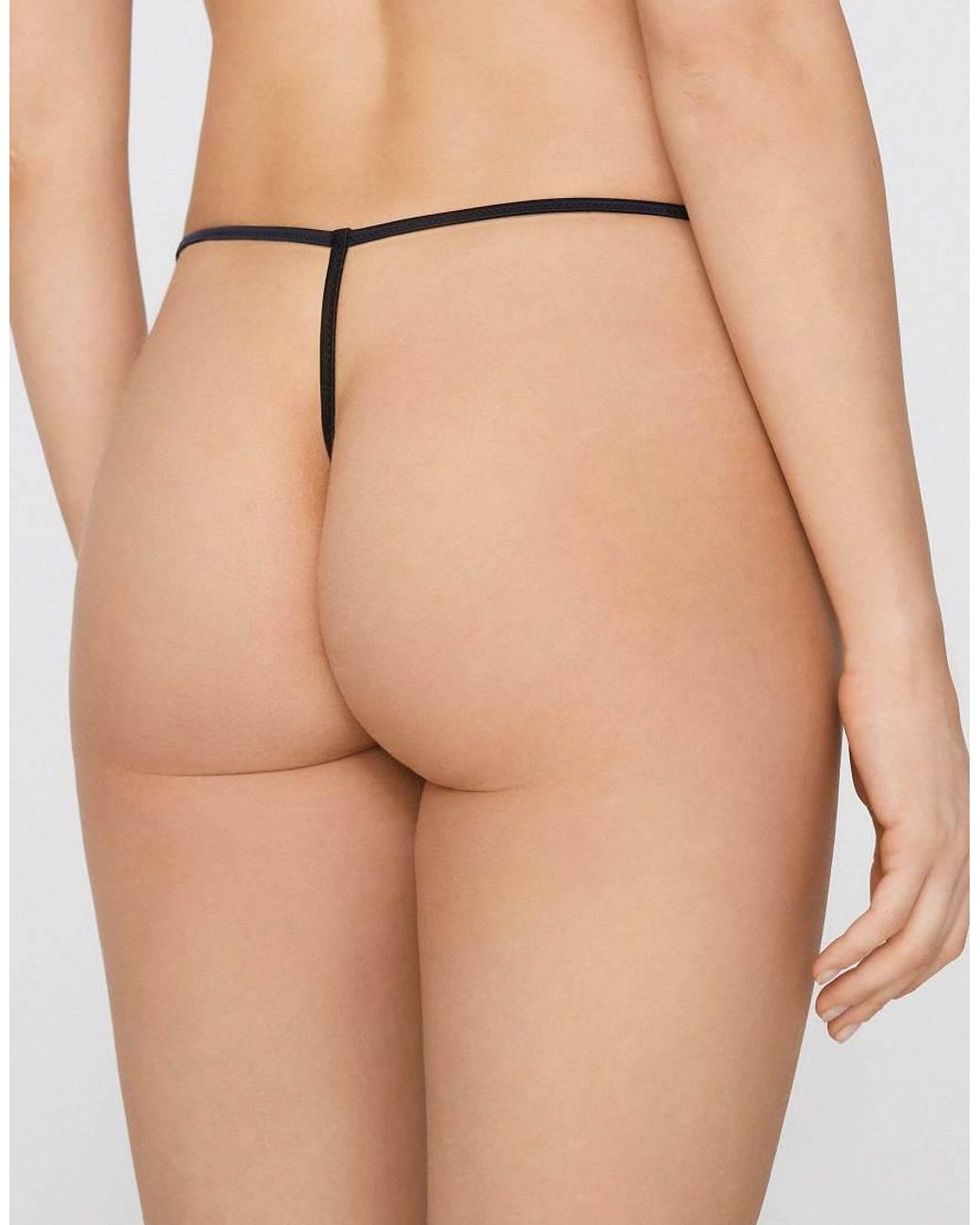 Tezenis Black Sensual Desire Tanga Panel G-String