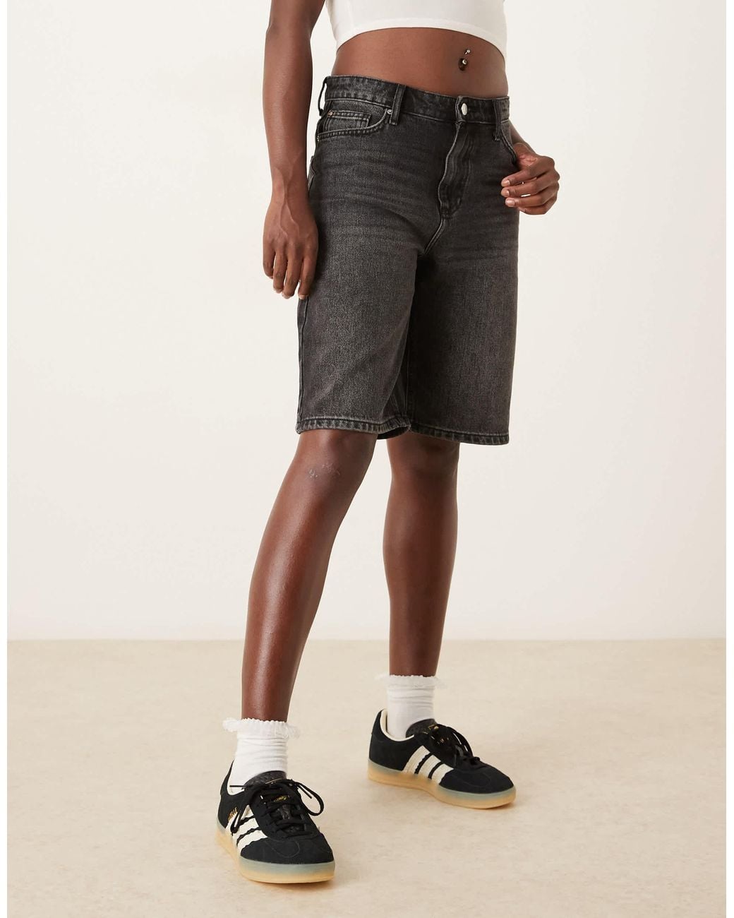 adidas Originals Gazelle Indoor Sneakers With Ruffle Detail in Natural ...