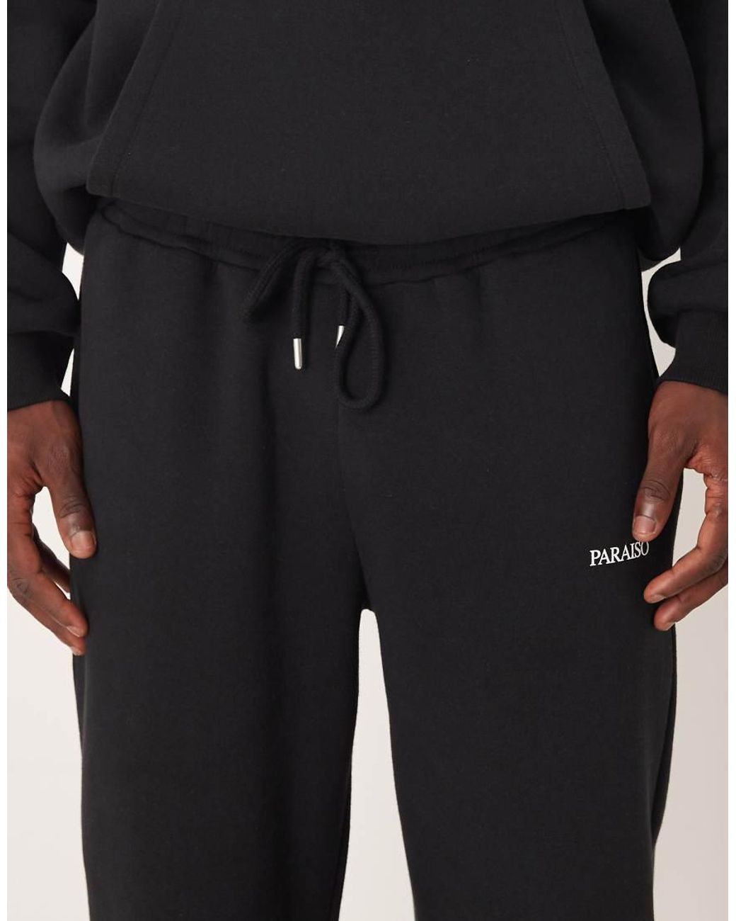 ASOS Black Co-ord Oversized jogger With Print for men