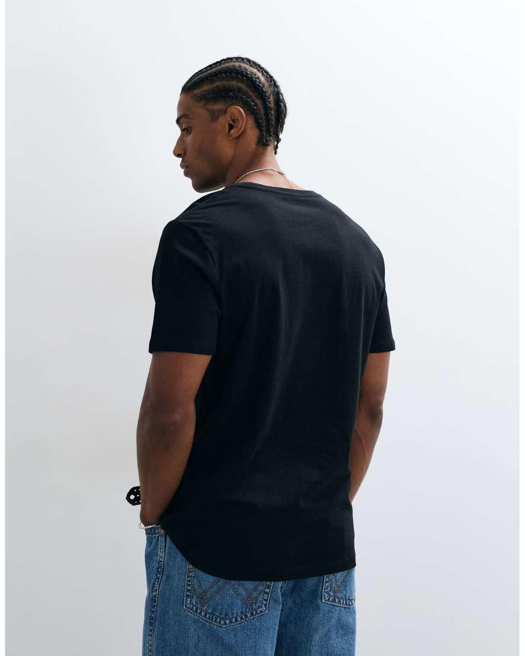 Wrangler Blue Small Graphic Tee for men