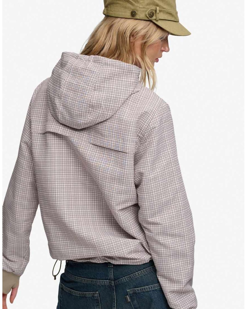 Bench x Superdry & Co Blue Hooded Shell Zip Jacket