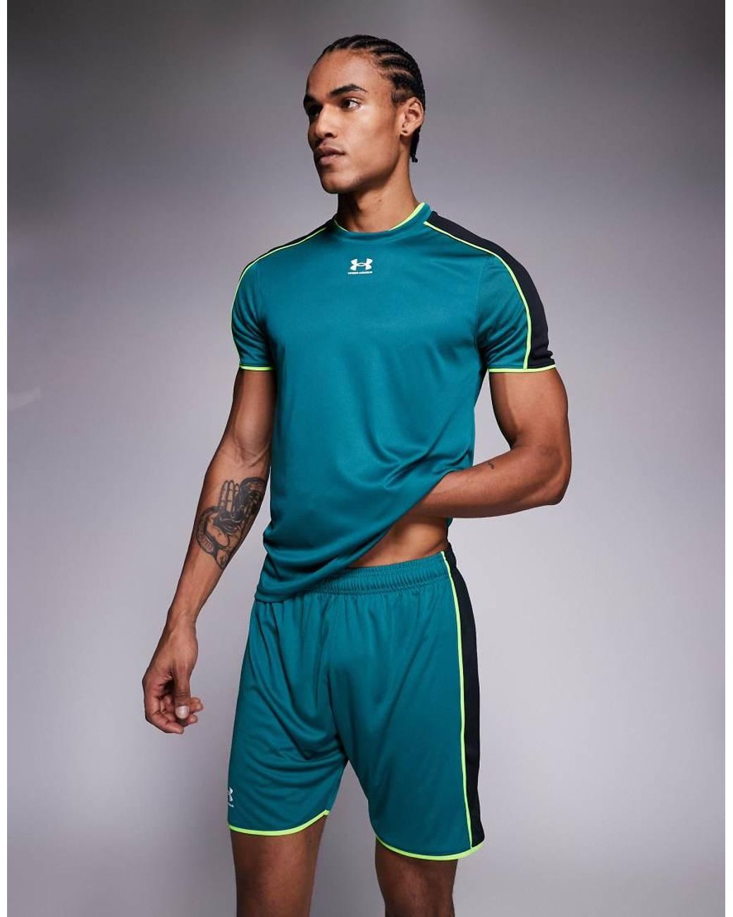 Under Armour Blue Challenger Training Shorts for men