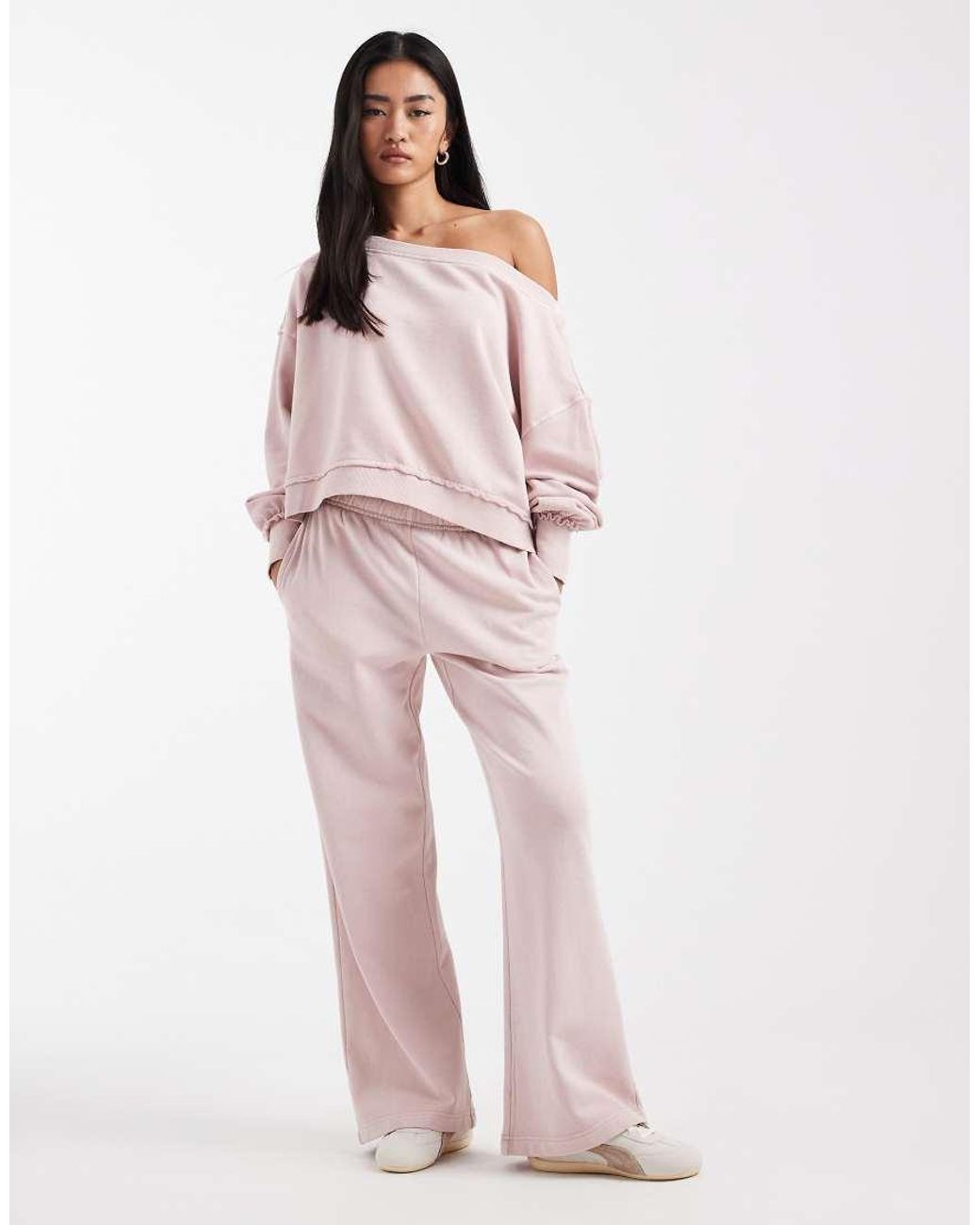 Cotton On Pink Wide Leg Sweatpants