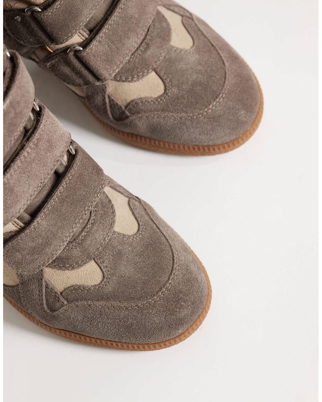 Steve Madden Brown Mavis Wedge Trainers