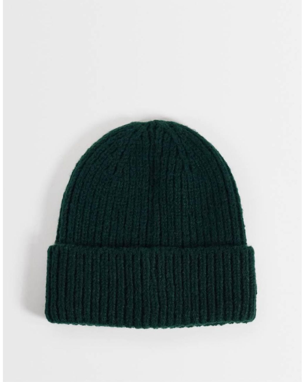ASOS Beanie Van Geborsteld Breisel in het Green voor heren