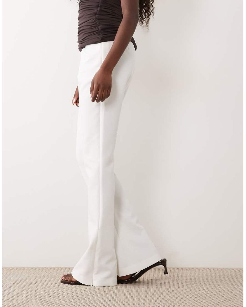 ASOS White Tailored Flared Trouser