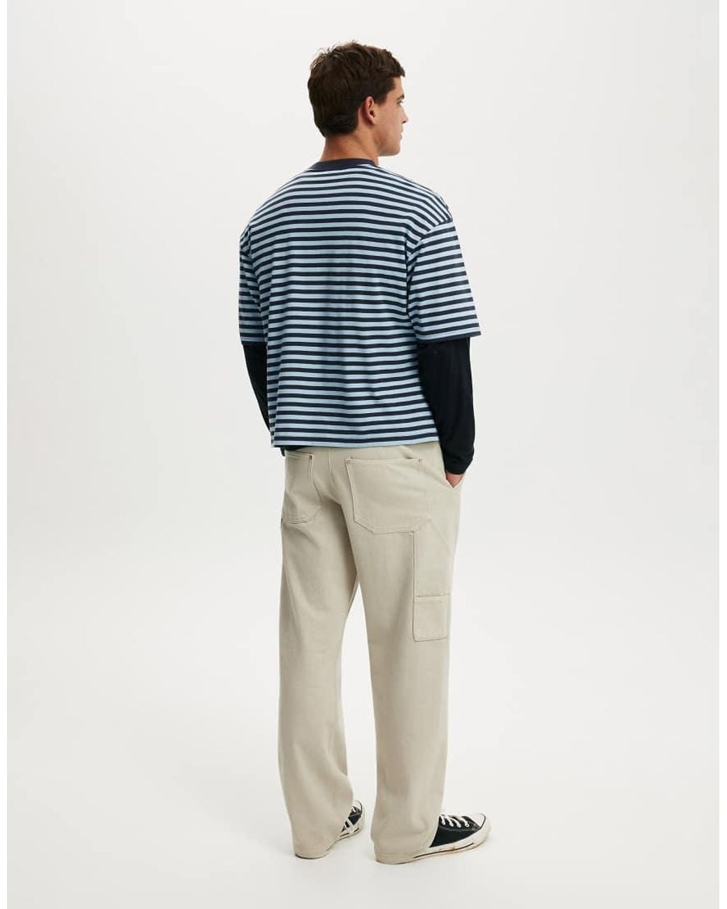 Cotton On Natural Baggy Worker Pant for men