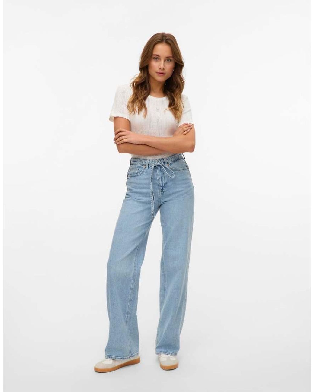 Vero Moda Blue Wide-Fit Jeans