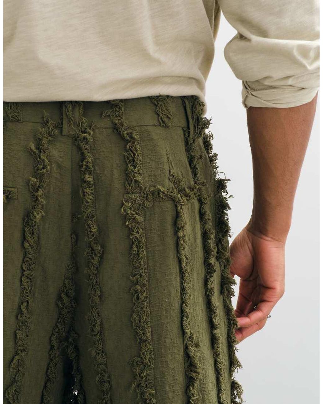 Reclaimed Vintage Green Limited Edition Oversized Suit Trouser Co-Ord for men