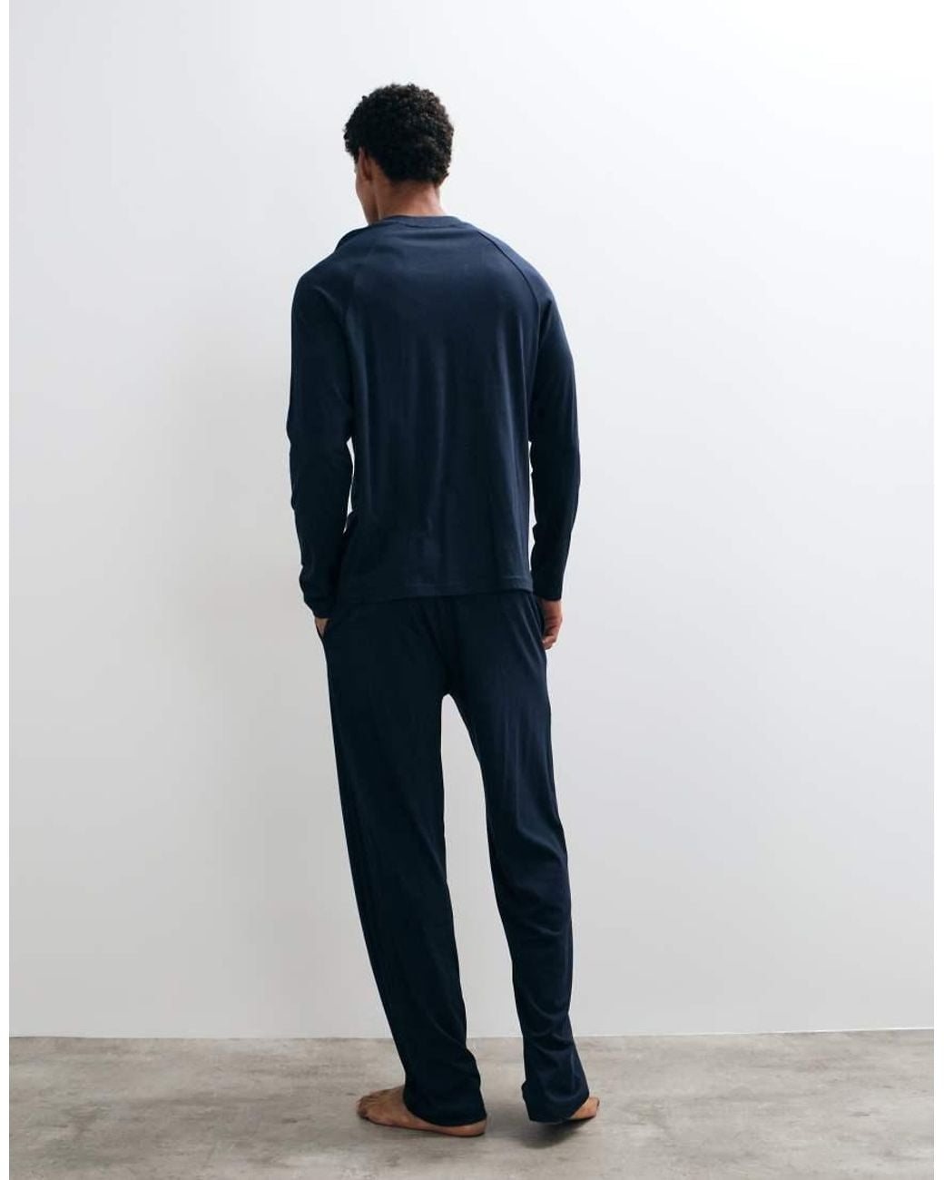 ASOS Blue Relaxed Pyjama Set for men