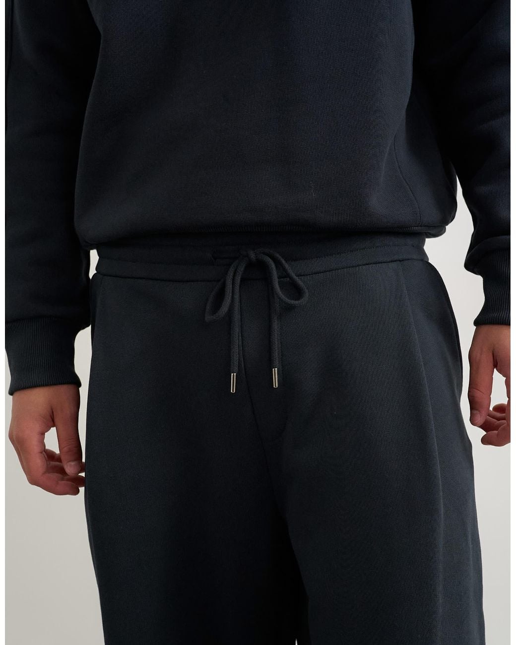 TOPMAN Heavyweight Barrel Fit Jogger in Black for Men | Lyst