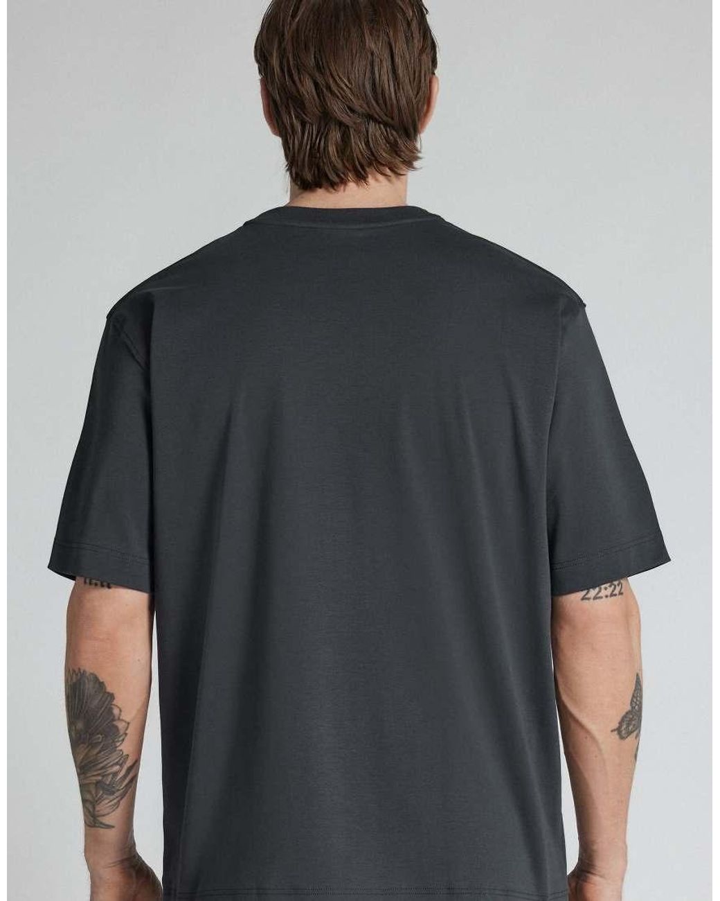 Intimissimi Gray Oversized 100% Cotton T-Shirt for men