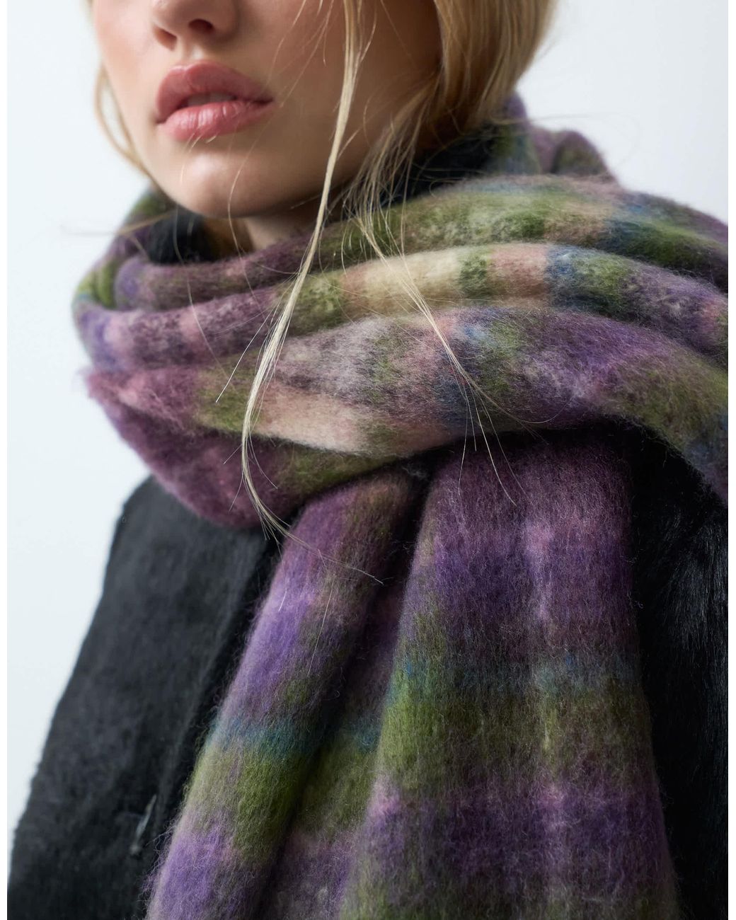 Vero Moda Gray Bouclé-schal