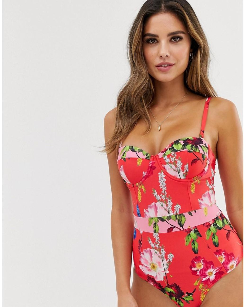 ted baker red swimsuit