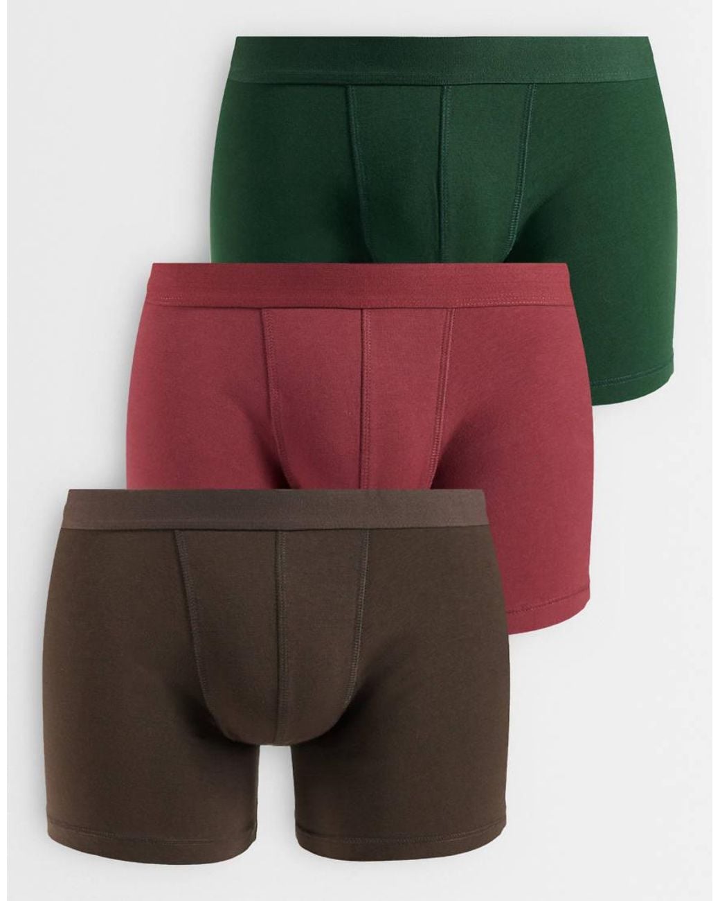 ASOS Set Van 3 Boxershorts in het Green voor heren