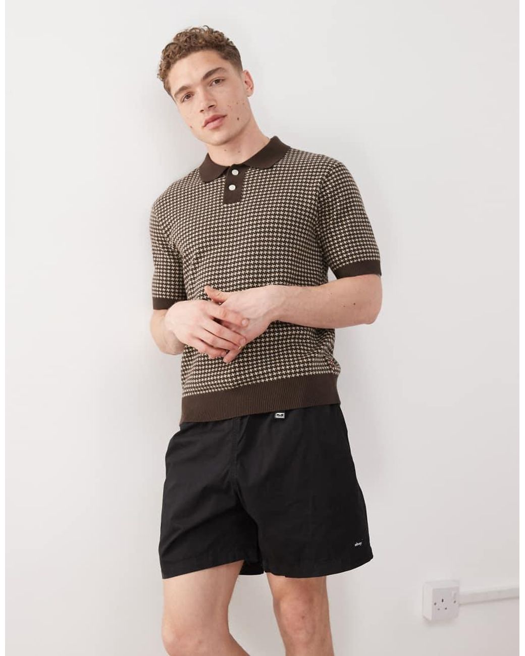 Obey Natural Easy Gravel Trail Shorts for men