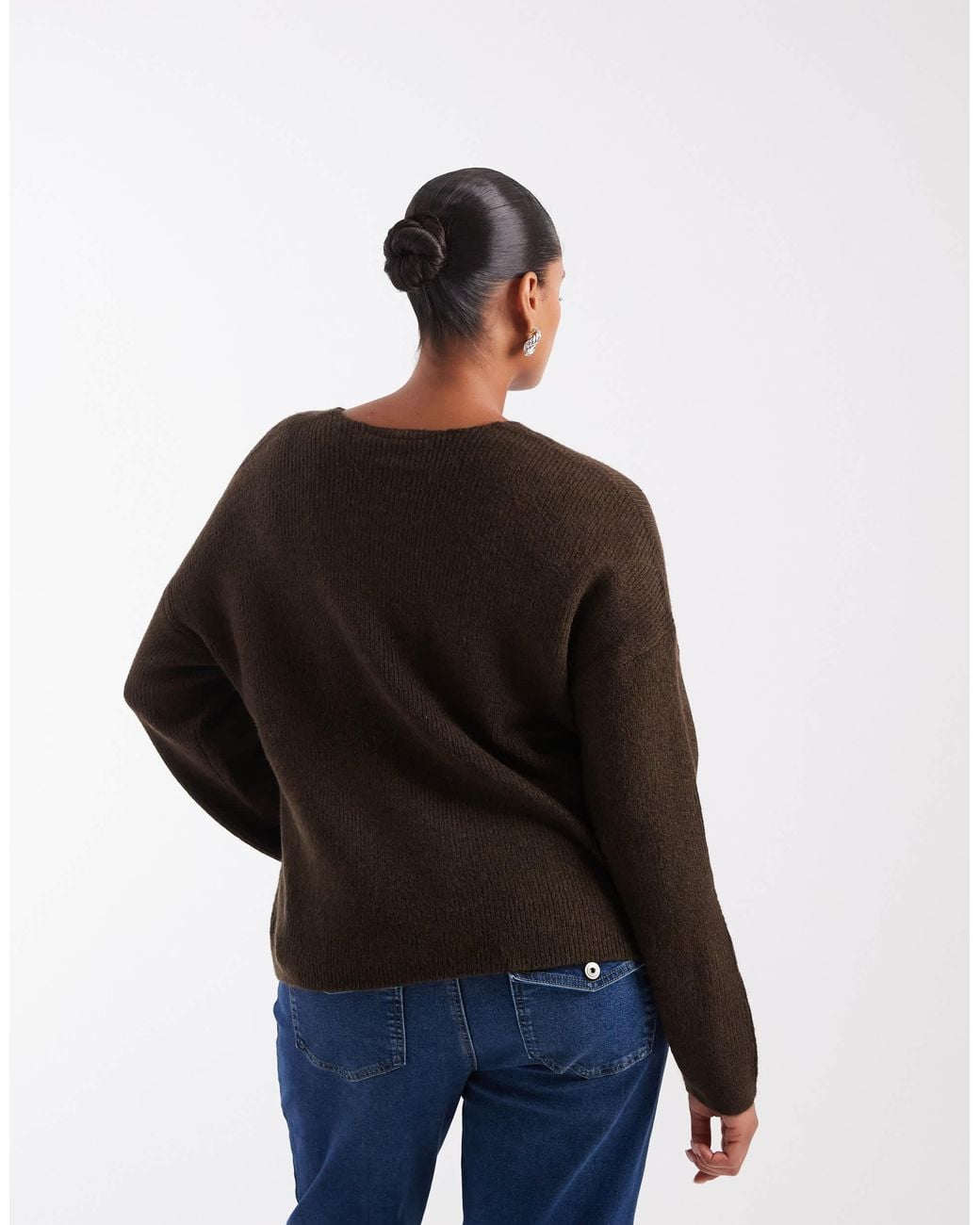 ONLY Black Pullover mit v-ausschnitt