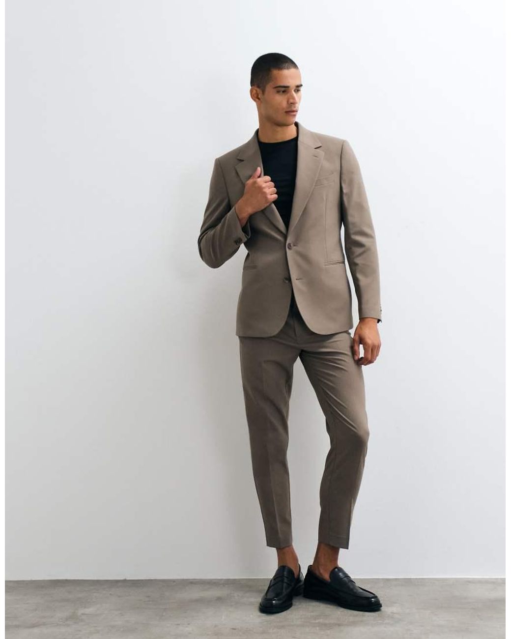 ASOS Brown Slim Suit Blazer for men