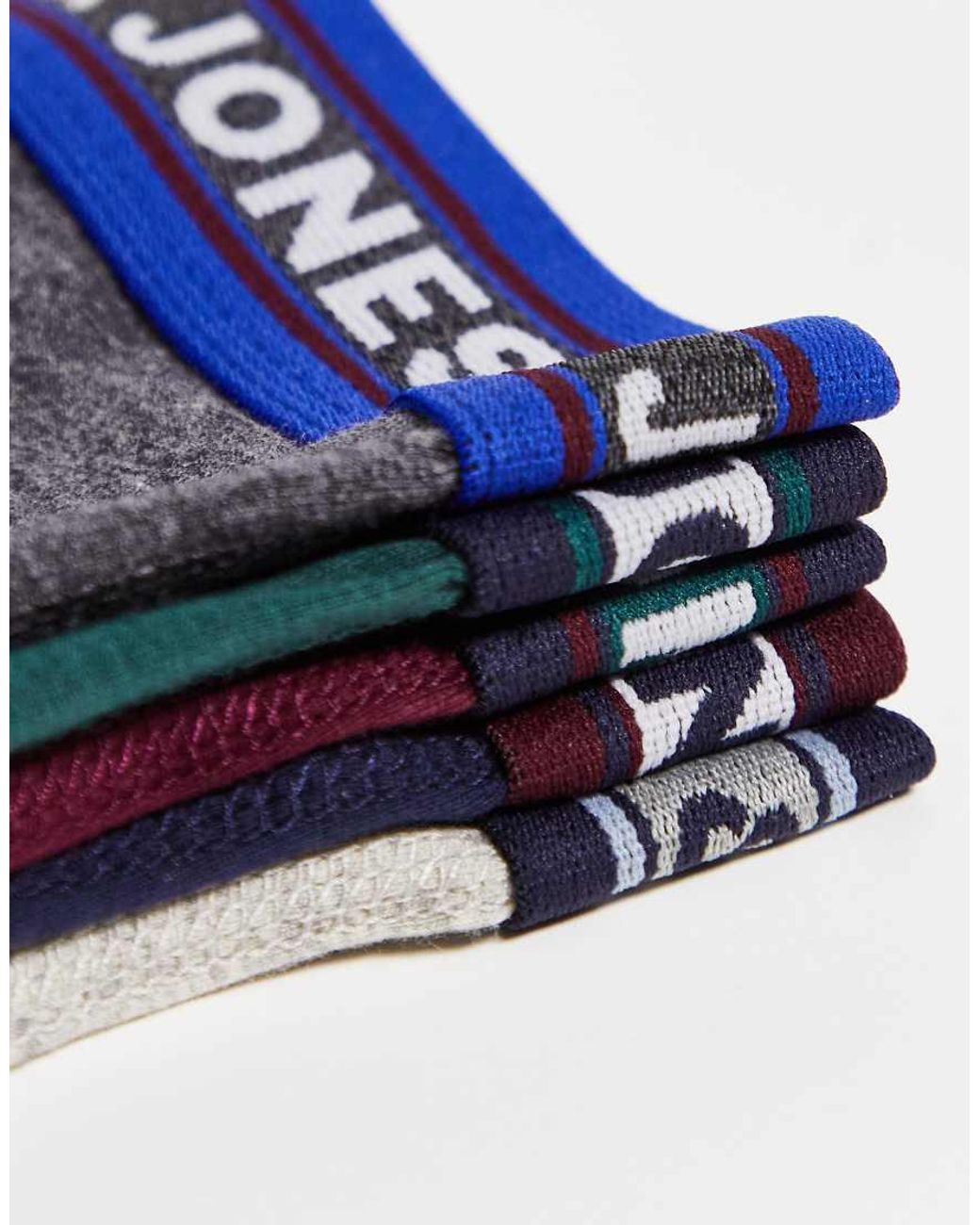 Jack & Jones Blue 5 Pack Trunks for men