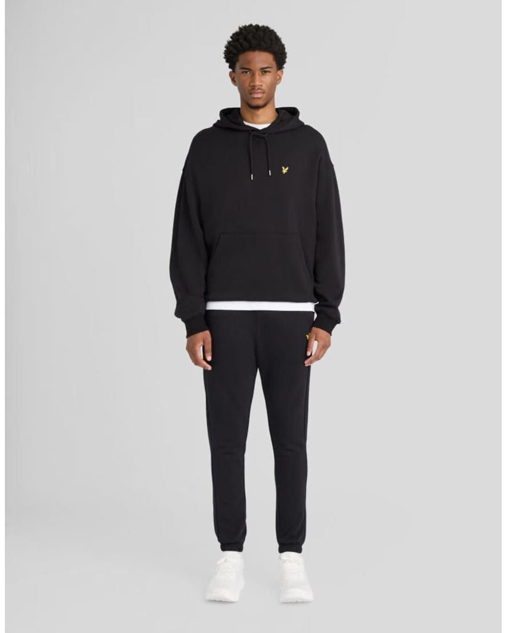 Lyle & Scott Blue Mid Layers Heavyweight Loopback Pullover Hoodie for men