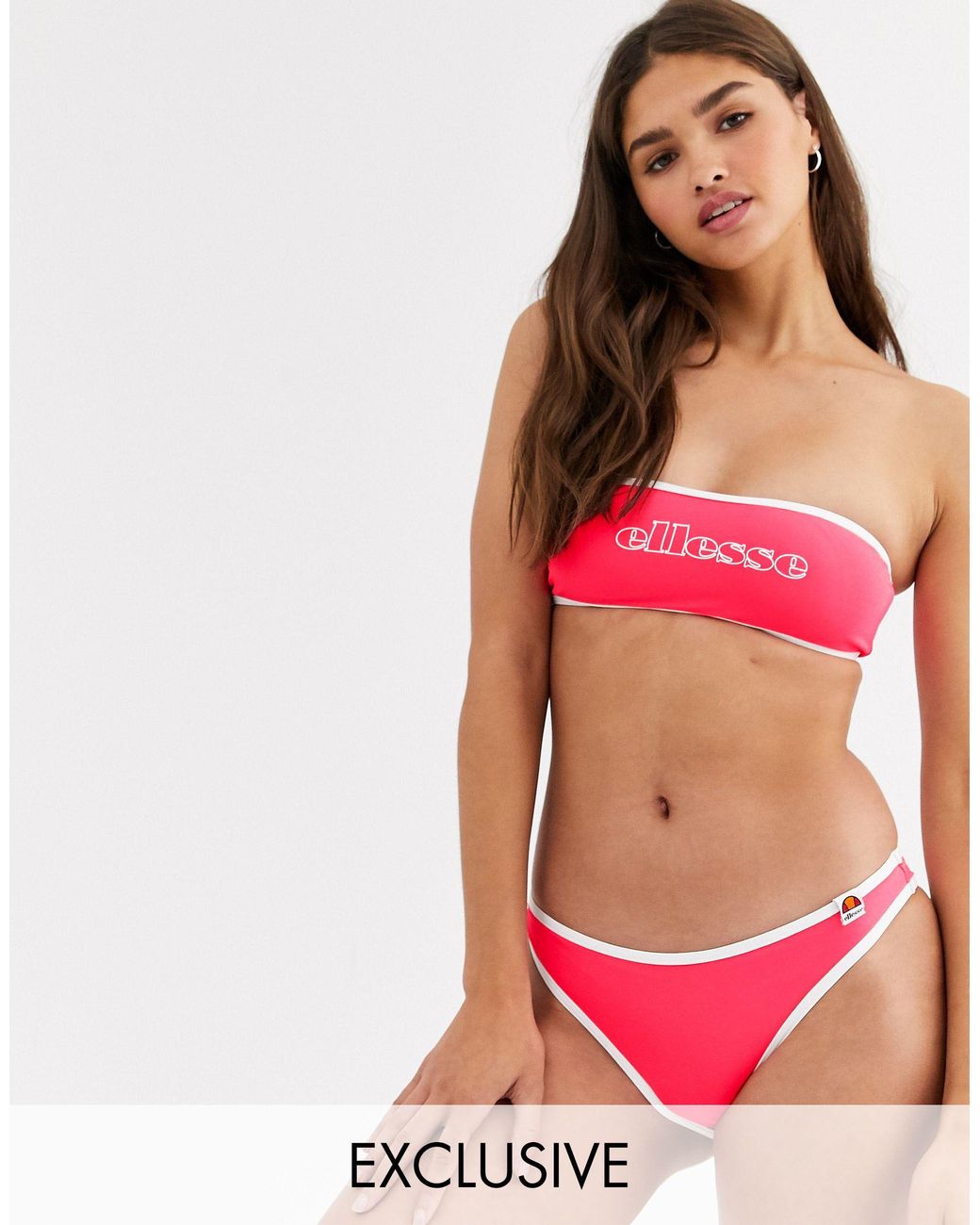 Ellesse Synthetic Exclusive Brazilian Bikini Bottom in Pink - Save 25% -  Lyst