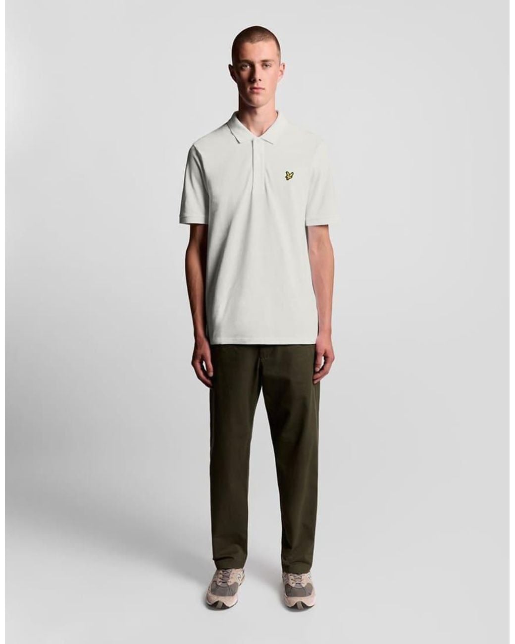 Lyle & Scott White Ss Polo Shirts Plain Polo Shirt for men