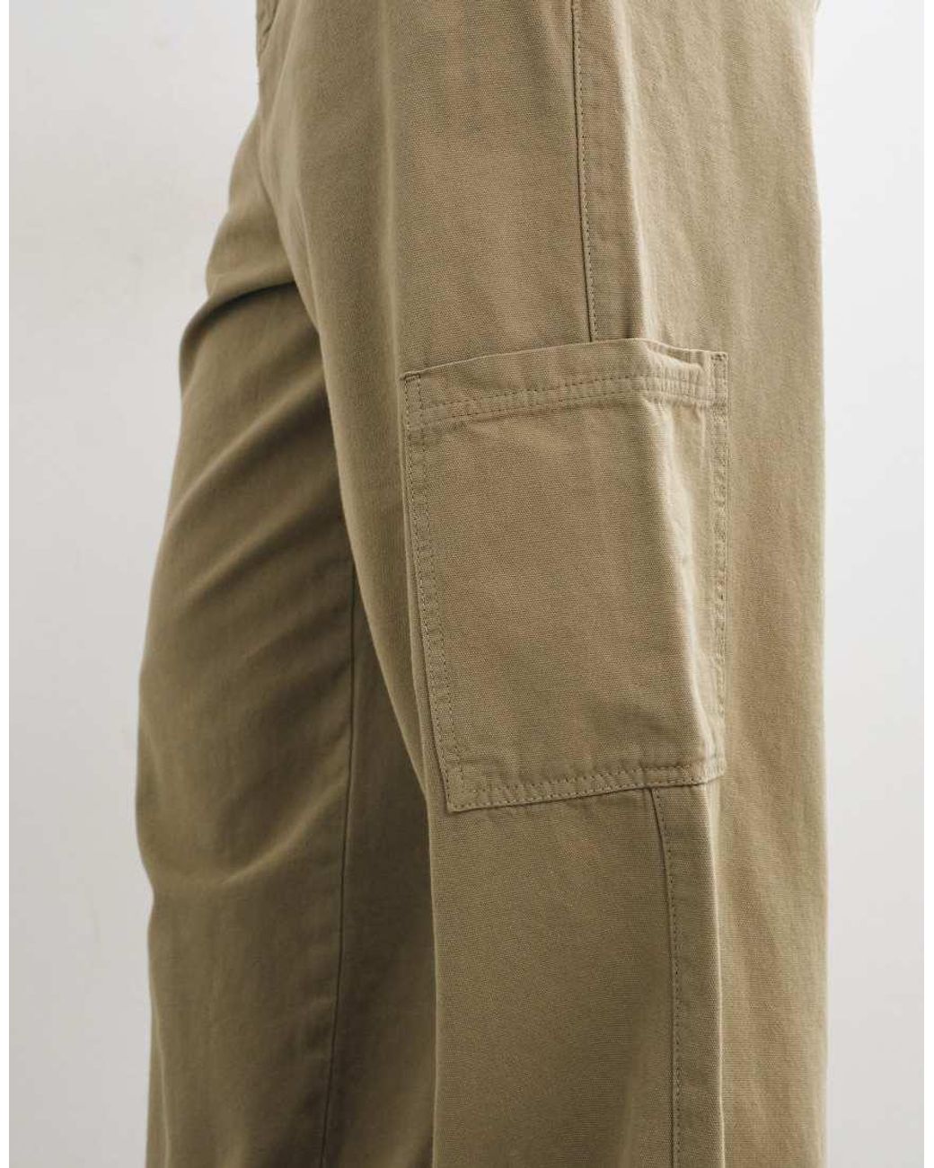 ASOS Natural Loose Cargo Trouser for men