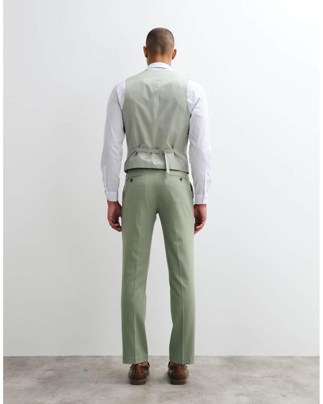 ASOS Green Slim Suit Pants for men
