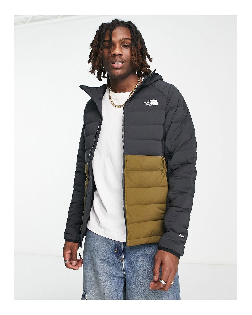 The North Face Belleview Stretch Down Hooded Puffer in Blue for Men Lyst