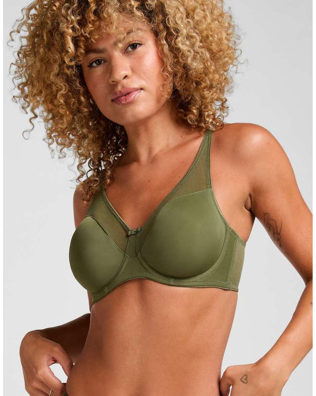 Hunkemöller Green Nina Non-Padded Underwired Minimizer Bra