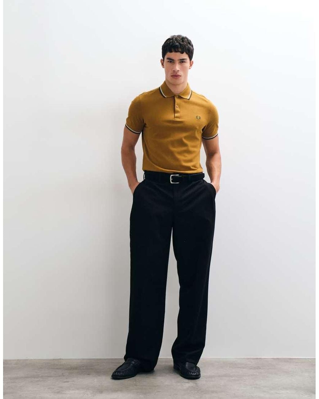 Fred Perry Natural Twin Tipped Polo Shirt for men