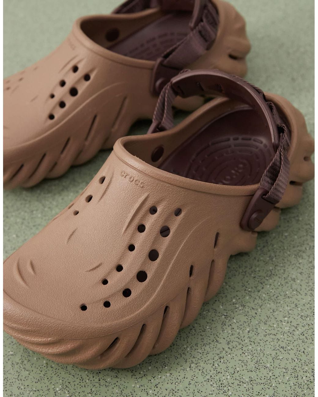 CROCSTM Brown Unisex Echo Clogs