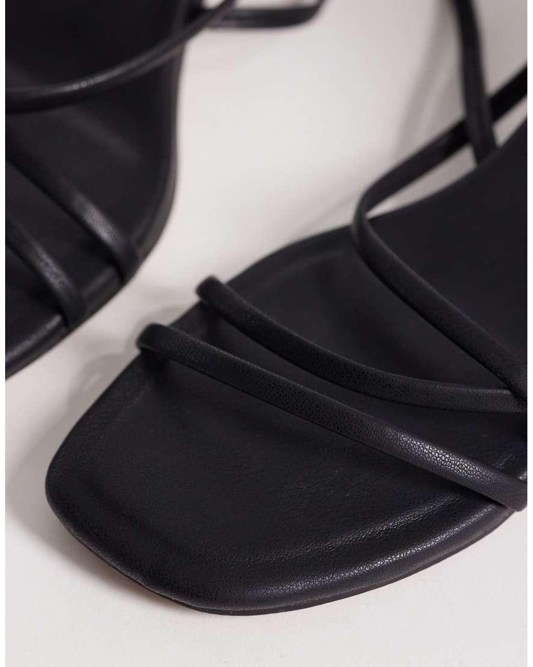 ASOS Blue Hundred Strappy Block Heel Sandals