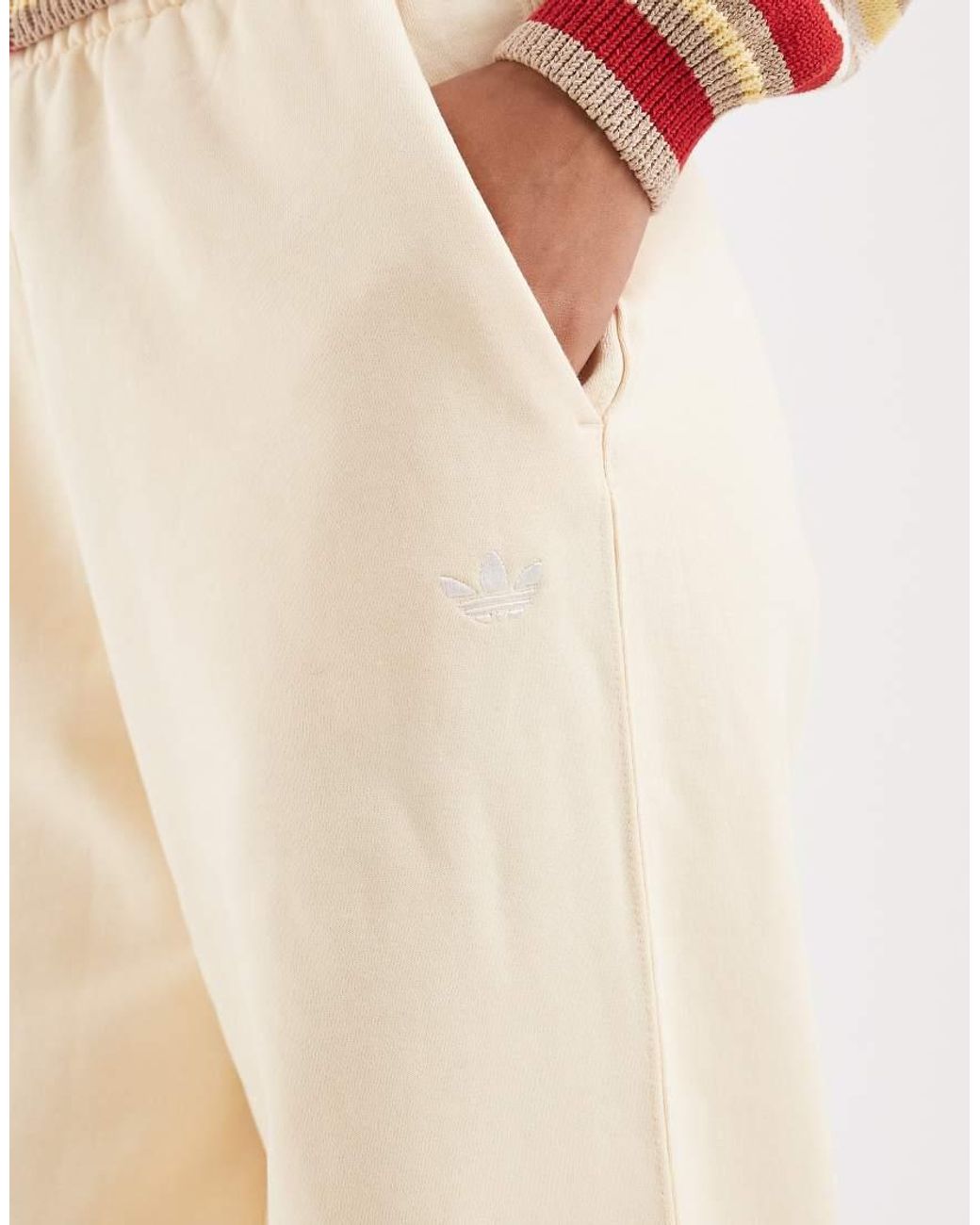 Adidas Originals Natural Essential Wide Leg Joggers