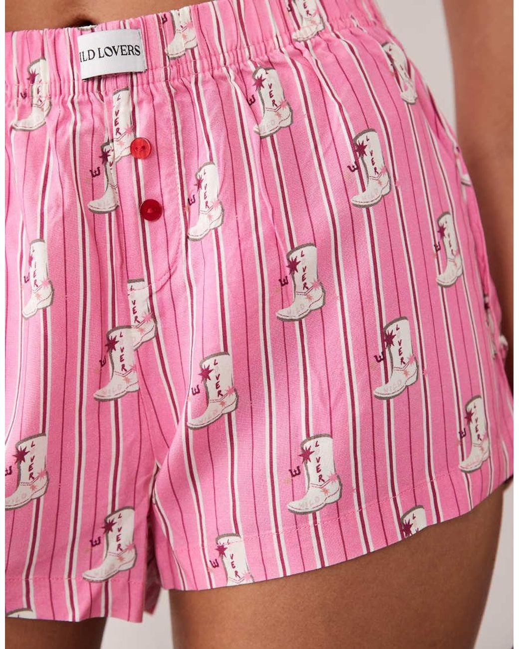 Wild Lovers Pink Ines Boxer Shorts