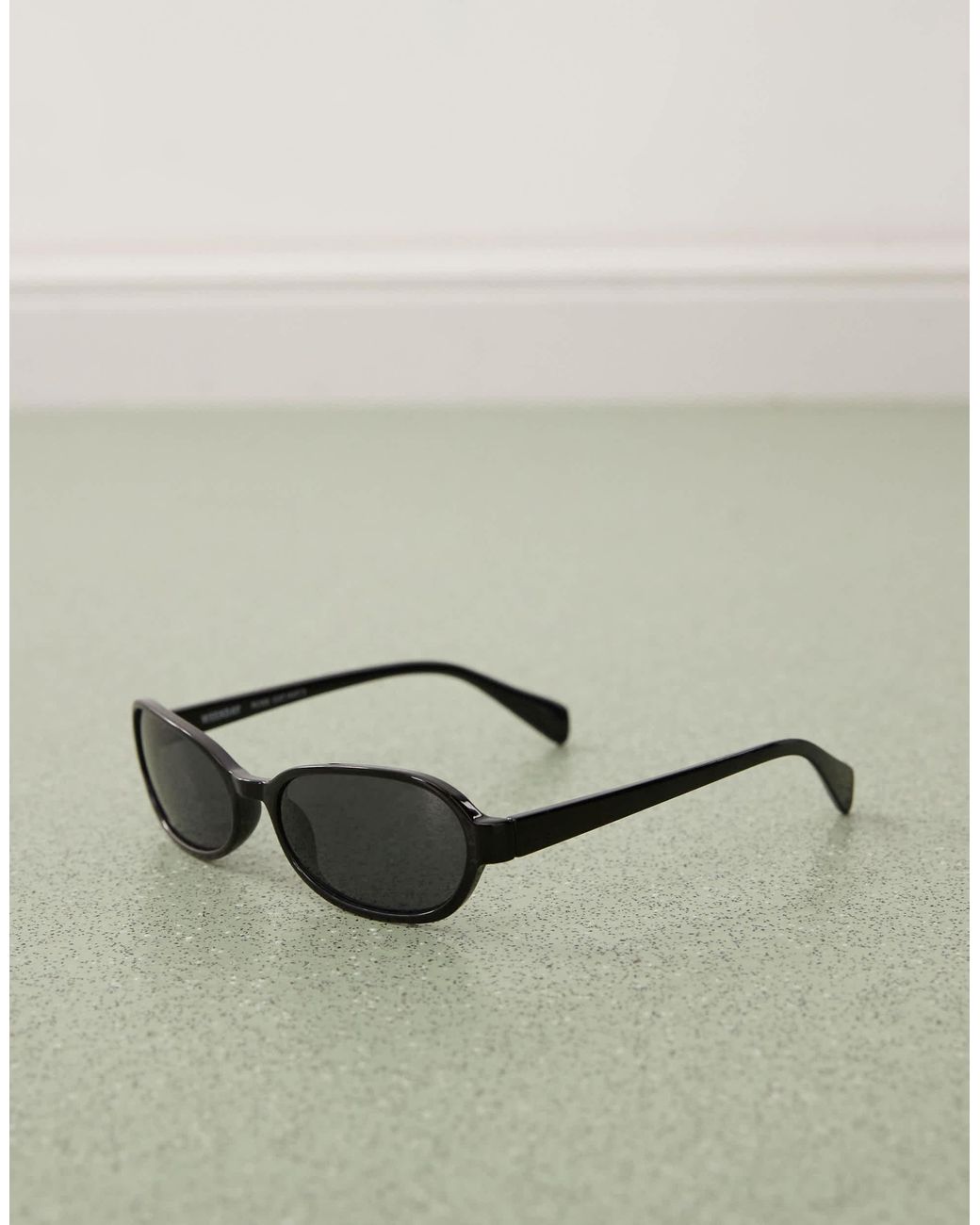 Weekday Brown – ovale sonnenbrille