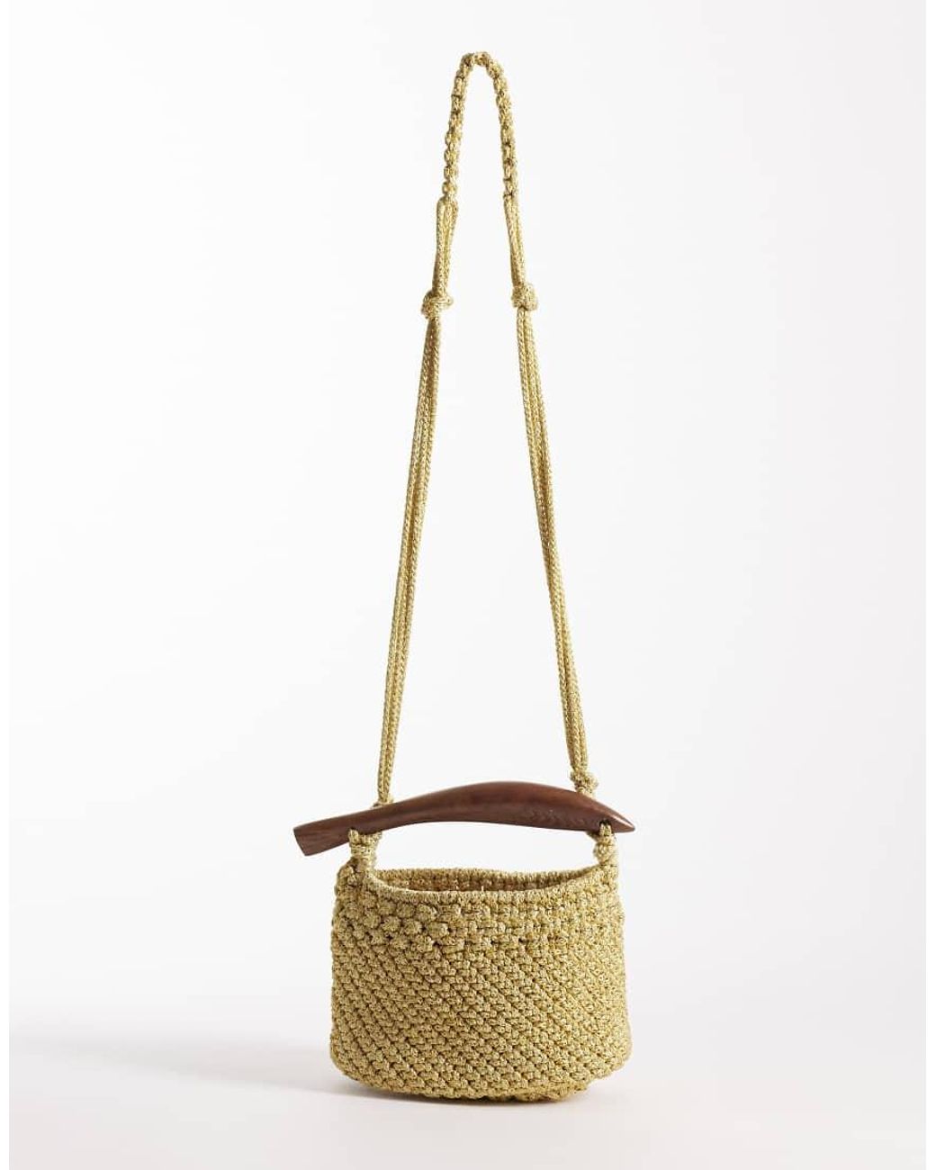 Accessorize Natural Fish Handle Crossbody Bag