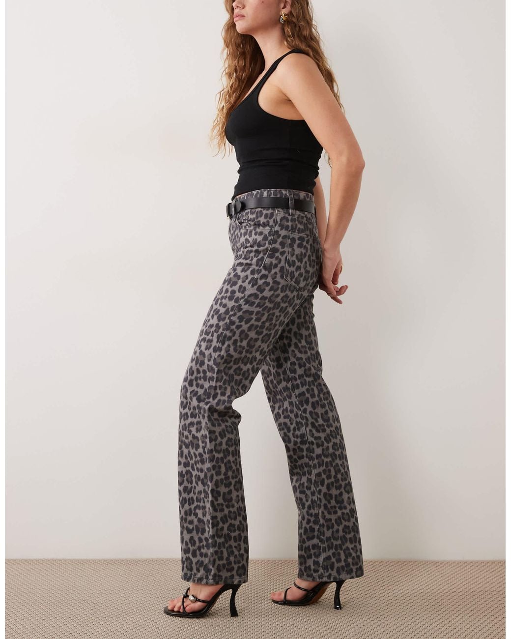 Mango Gray Straight Jean