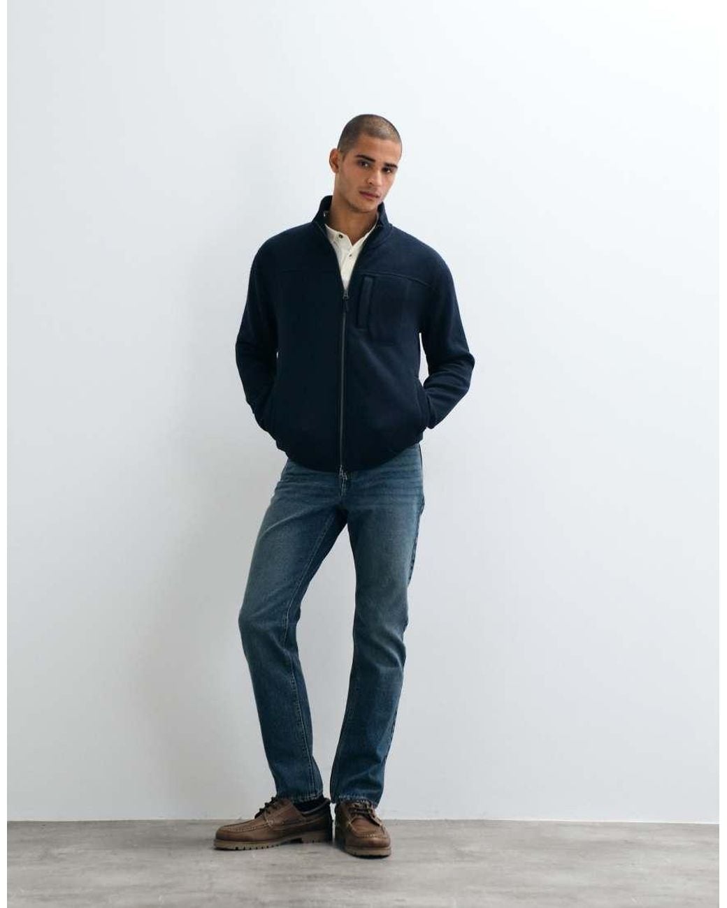 Gant Blue Fleece Jacket for men