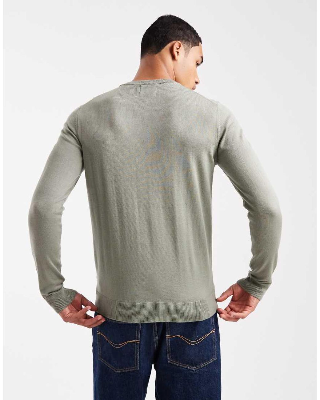 Farah Gray Mullen Merino Wool Jumper for men
